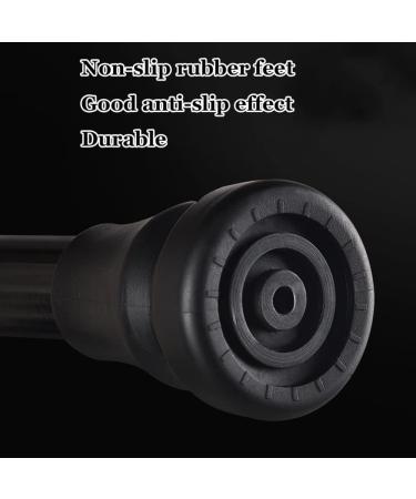 Crutches for Adults Ergonomic Handle Forearm Crutches Adjustable Crutches Foldable Crutch Lightweight Aluminium Portable Lightweight Handicapped and Disabled Users Decorate Lucky Star Black 1 pcs - Buy Online on GoSupps.com