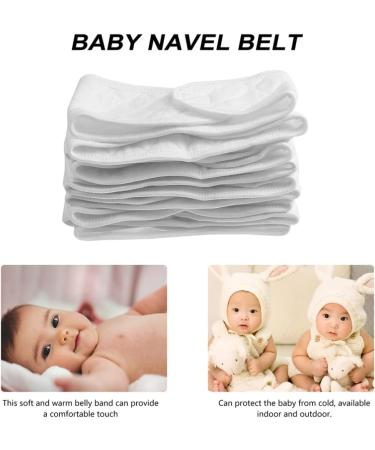 Healeved 8 Pcs Baby Belly Button Band - Infant Umbilical Cord Belt for Hernia Care and Navel Truss - Cotton Belly Binder for Newborn - 0-12 Months - Buy Online on GoSupps.com
