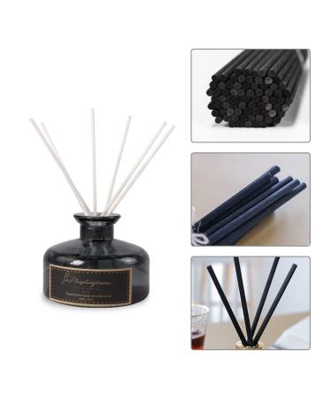 50 Reed Diffuser Sticks - Natural Wood Rattan 25cm Aroma Diffusion for Home & Space - Black & White - Buy Online on GoSupps.com