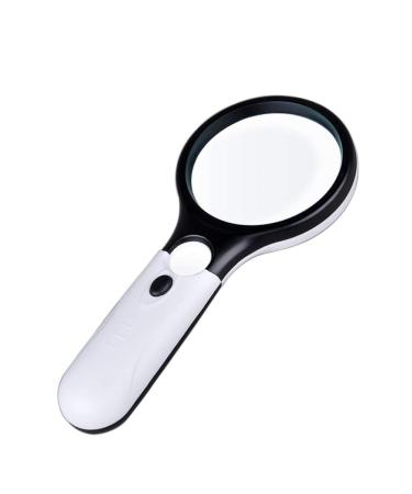 Luminous Magnifier Uv Led Lamp Desktop Adjustable Hand Free Comfortable Handheld 10 X Hd Reading Lens Magnifier 85mm Made in China