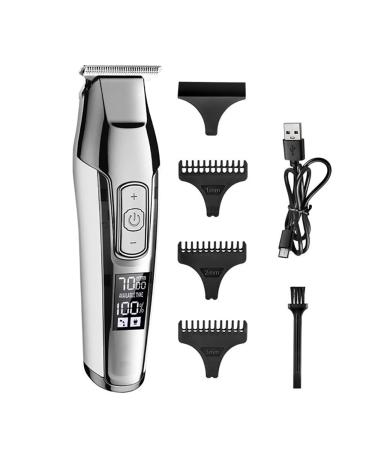 Hair Cutting Tool Professional Hair Clipper Beard Trimmer for Men Adjustable Speed LED Digital Carving Clippers Electric Razor