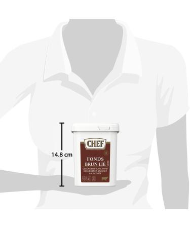 CHEF Dehydrated Brown Bonded Fund - Dehydrated Funds - Sauces Meat Funds - 600g Pot for 15L to 40L of Funds - Buy Online on GoSupps.com