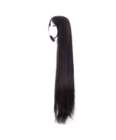 MapofBeauty 40 Black Anime Costume Long Straight Cosplay Wig - Perfect for Parties and Events - Buy Online on GoSupps.com