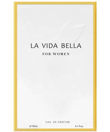 LA VIDA BELLA Eau De Parfum for Women 3.4 fl oz Natural Spray - Rich Elegant Aroma filled with Gourmand Fruity and Floral Tones. Ideal for gift on special occasions Birthdays. - Buy Online on GoSupps.com