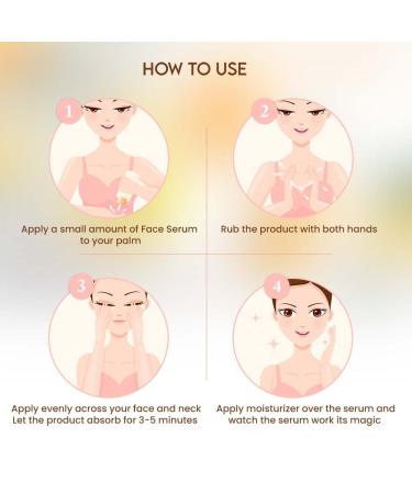 Fermosa Vitamin C Face Serum - Anti-Aging Hydrating & Brightening for Wrinkles Fine Lines & Dark Spots - International Shipping - Buy Online on GoSupps.com