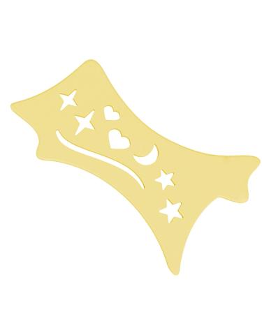 Eyeshadow and Eyeliners Stencils Pad | Soft Precision Eyeliners Tool Contour Eye Liners Guide Reusable Cleaning Cloths for Women Yellow