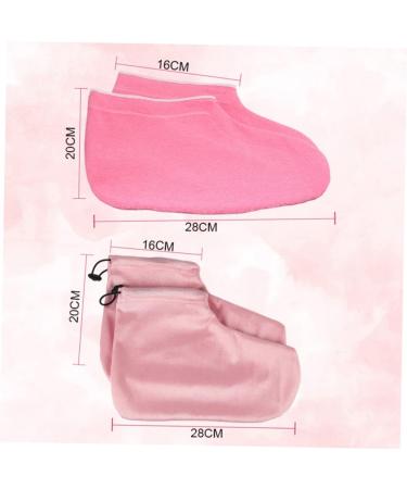minkissy 2 Pairs Gloves Heated Glives Paraffin Wax Cover Paraffin Hand Foot Cover Paraffin Accessories Cozies Hand and Foot Liners Hot Wax for Hands Wax Bath Mitts Hand Wax Sock Manicure 28x20cm Pink - Buy Online on GoSupps.com