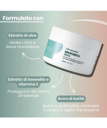 DIVINE BLACK Detox hair mask DIVINA BLK 250ml - Buy Online on GoSupps.com