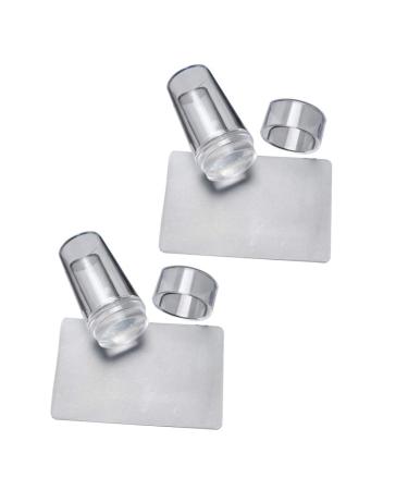 2 Sets French Nail Stamps - Complete DIY Nail Art Stamping Kit with Jelly Stamper | International Shipping - Buy Online on GoSupps.com