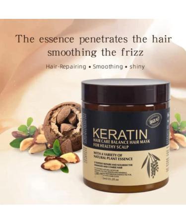 Wokali Keratin Hair Butter 500ML - Natural Plant Essence Hair Mask for Healthy Scalp and Hair Care - Men's Hair Butter Cream for Natural Hair - Buy Online on GoSupps.com