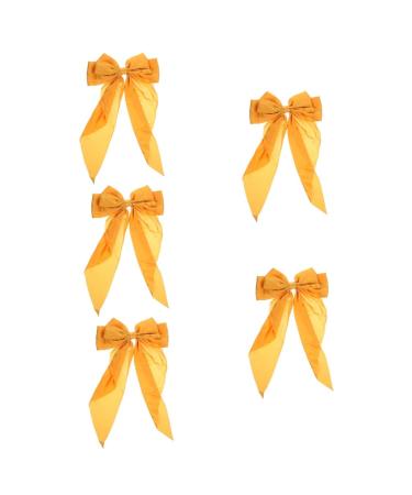 Beaupretty Hair Clips Barrettes bow hairpin ponytail hair clip spring hair clips bow hair clips hair bows for women hair bow hair ribbons for women silk hair Metal back of Ribbon Hair Clip