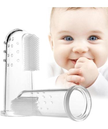 SEWOART 2pcs Baby Toothbrush Set | Gentle Oral Massager & Finger Toothbrush for Toddlers | Safe Baby Dental Care - Buy Online on GoSupps.com