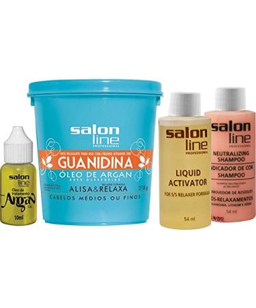 Salon Line Linha Transformacao (Guanidina) Oleo De Argan Medio 218 Grg Transformation (Guanidine) Collection - Regular Argan Oil net 7.68 Oz