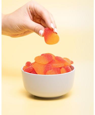 Vidal Fishing Taste Rubber Sugar Peach Flavour Red and Orange Colours 1kg Bag - Buy Online on GoSupps.com