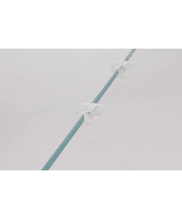 LANDEN Low-Profile Clear Acrylic Aquarium Glass Cover Clips Holder for 4mm Glass Lid - 12pcs/Pack Minimalist Compatible with Rimless Tanks of All Thicknesses Cover Clips 12pcs/pack - Buy Online on GoSupps.com