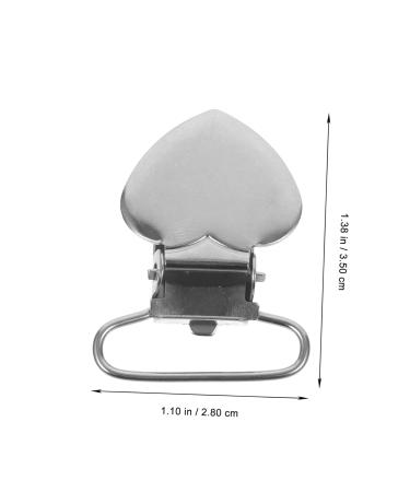 Minkissy 120 Peach Heart Pattern Metal Clips for Clothes & Duvet Durable Stainless Steel Fastening Clips for Child Safety - Buy Online on GoSupps.com