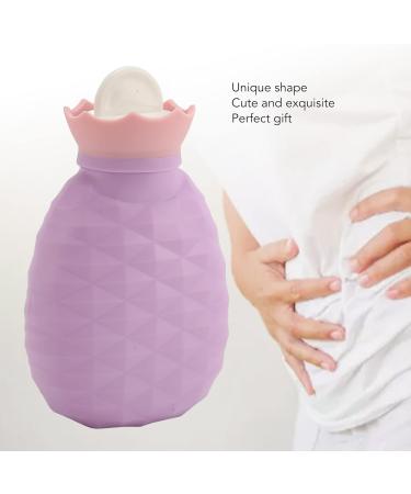 Shop Leak-proof Silicone Hot Water Bottle - Soft Pain Relief for Neck & Shoulder (Purple) | International Shipping - Buy Online on GoSupps.com
