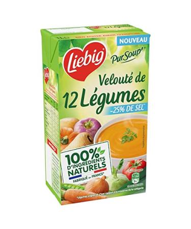 POUR'SOUP VELVET OF 12 VEGETABLES 1L LIEBIG PACK OF 4