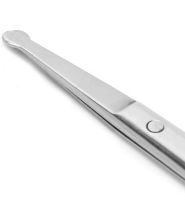 Stainless Steel Eyebrow Scissors & Nose Hair Trimmer for Men - Rounded Tip Grooming Tool for Eyebrows Nose Moustache & Beard - Buy Online on GoSupps.com
