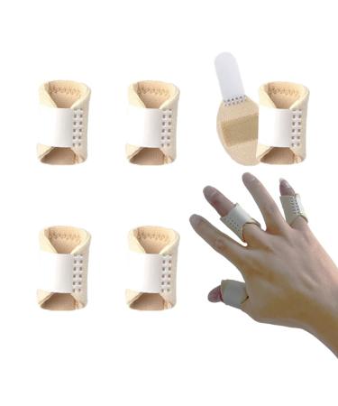 Thumb Finger Splints (5Pcs) Trigger Finger Splint Thumb Brace for Broken Finger Straightening Arthritis Sprained Pain Relief Finger Stabilizer Support for Thumb/Middle/Ring/Index/Pinky Finger