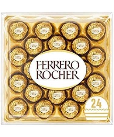  Hezvic Ferrero Rocher 24 Piece 300g Chocolate Gift Set with a Thank You Sticker - Gift for Birthday Christmas Valentine's Day and Mother's Day - Buy Online on GoSupps.com