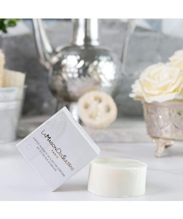 La Maison des Sultans - Organic Goat's Milk and Organic Argan Oil Mask Soap - Made in France - Face and Body - Anti-Imperfections - Gentle - 99% Natural - 100g - Buy Online on GoSupps.com