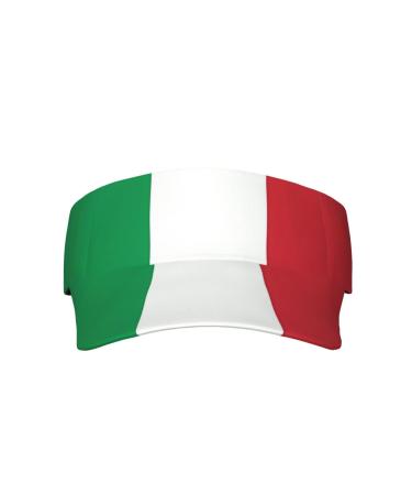 Wapno Italy flag sports sun protection hollow adjustable sun hat breathable summer hiking outdoor black black unit size - Buy Online on GoSupps.com