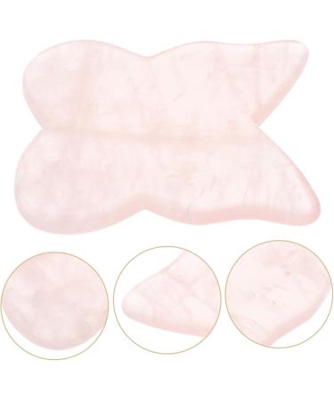 Buy Beavorty Rose Quartz Gua Sha Butterfly Board - Facial Massage Tool for Skin Care & Spa | Pink Crystal 8.5x7cm - Buy Online on GoSupps.com