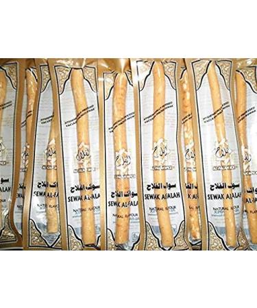 6 Pcs Al Falah Siwak Meswak Miswak Arak Peelu Chewing Sticks - Natural Flavor Herbal Toothbrush for Fresh Breath - Vacuum Sealed - Buy Online on GoSupps.com