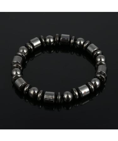 Magnet Bracelet for Weight Loss Black Stone Magnetic Therapy Bracelet for Men & Women | Healthcare Biomagnetism & Weight Reduction - Buy Online on GoSupps.com