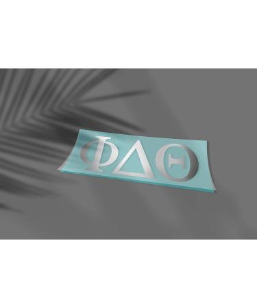 Pro-Graphx Phi Delta Theta Greek Fraternity Sticker Decal  2.5 Inches Tall  Chrome Phi Delta Theta Chrome - Buy Online on GoSupps.com