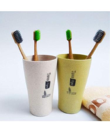 Buy Biodegradable Manual Toothbrushes - Eco-Friendly Sensitive Gums 6-Piece Travel Set - Unisex Bathroom Essential - Buy Online on GoSupps.com