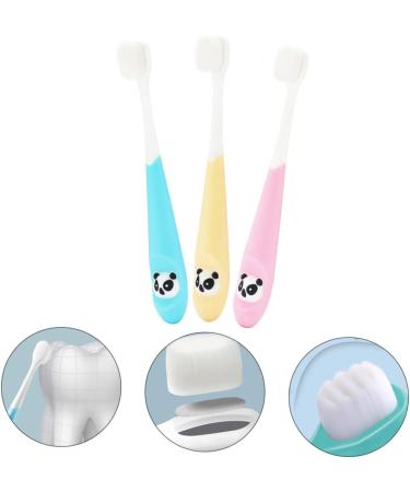 Gatuida 3pcs Three-Dimensional Child Toothbrush Set - Soft Bristles for Kids' Dental Care - Buy Online on GoSupps.com