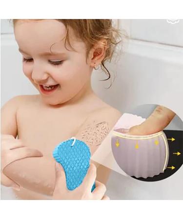 Exfoliating Bath Sponge 2Pcs Dead Skin Sponge  Super Soft Body Shower Sponge to Spa Reusable for Adults Children and Pregnant Women (Pink +Blue) two - Buy Online on GoSupps.com