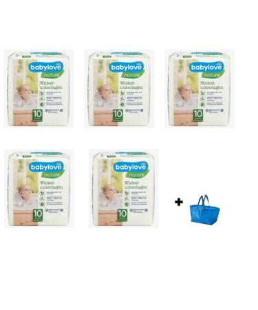 babylove children & baby changing mats nature 5x 10 pieces XL pack 50 pieces * BONUS