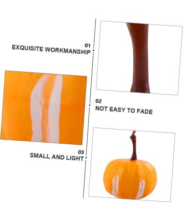 HOMSFOU 20pcs Simulated Mini Pumpkin Halloween Pumpkin Decoration Simulation Small Pumpkin Simulation Pumpkin Fake Pumpkin Accessories Foam Yellow 2.2X3.4CM - Buy Online on GoSupps.com