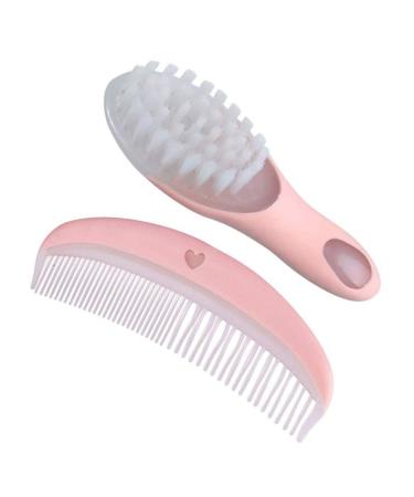 Baby Brush and Comb Set  Soft Massage Comb Bath Brush Hairbrush Cleaning Tool for Newborns Toddlers Kids