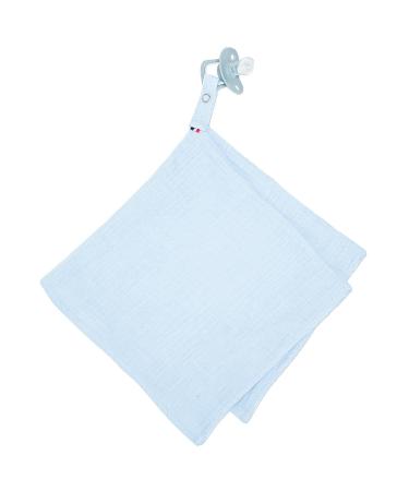 Sevira Kids - Comforter - Pacifier chain made of cotton gauze Jeanne One size Blue