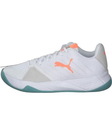 PUMA Unisex Accelerate Pro W+ Indoor Trainers - 41 EU - Puma White Neon Citrus Nimbus Cloud Porcelain | International Shipping Available - Buy Online on GoSupps.com