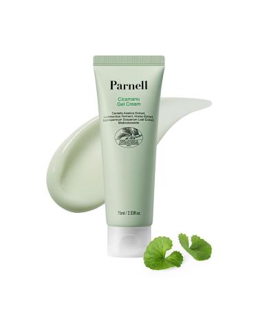 Parnell Cicamanu Gel Cream Manuka Honey & Cica Moisturizer for Sensitive Skin. Hyaluronic Acid Soothing Face Cream (2.53 Fl Oz / 75ml)