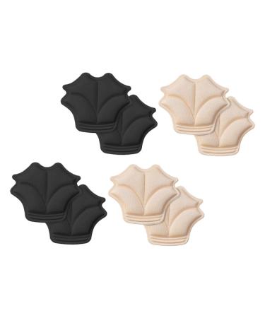 Hemoton 8 Pairs Anti-Drop Half Size Mat Foot Supply Cotton Heel Cushion Heel Cushion Pads Shoe Inserts Comfortable Heel Liners Sticker Women's Chunky Heel Sponge Elastic Fabric Adhesive