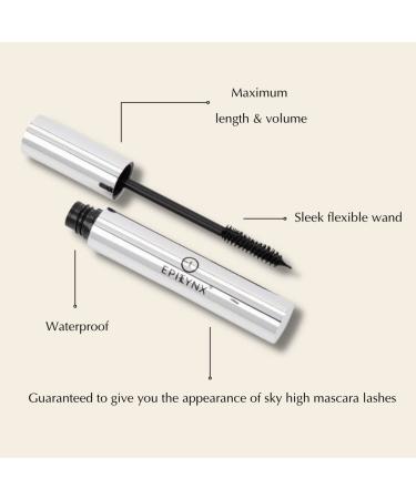 EpiLynx by Dr. Liia 3D Voluminous Fiber Mascara - Gluten-Free & Vegan Black Mascara - Buy Online on GoSupps.com