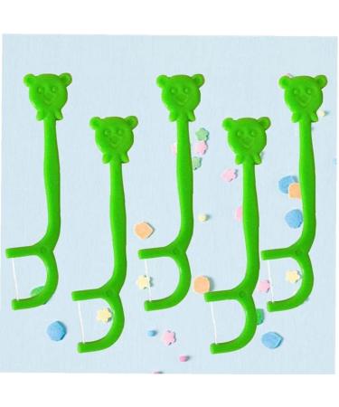 100Pcs Cute Cartoon Dental Floss Picks - Portable Handle Teeth Care Cleaners for Kids | Best Children's Oral Hygiene - Buy Online on GoSupps.com