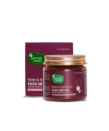 Mother Sparsh Rose & Beetroot Face Ubtan Powder for Natural Radiance and Even Skin Tone | Enriched with Rose Beetroot Mosambi & Cashews (Best For All Skin Type) | 75 gm