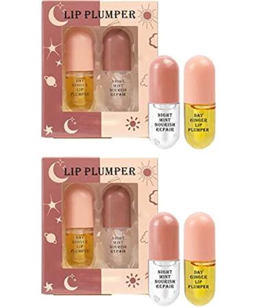 Browsluv Lip Plumper Kit - Instant Fuller Lips Serum, Hydrating Gloss, Day & Night Moisturizing - 3pcs - Buy Online on GoSupps.com