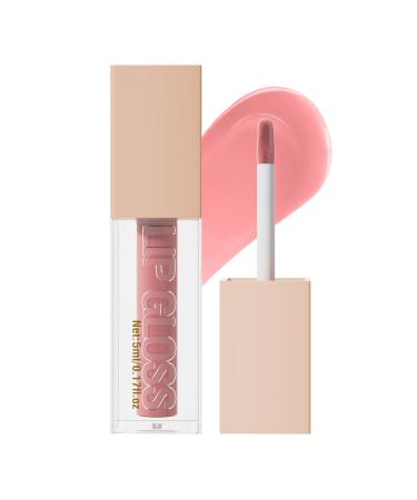 Hydrating Lip Gloss for Women - Long Lasting Lipstick with High Shine Lip Oil 12 Hour Hydration Non-Sticky and Non-Drying Formula Luminous Tinted Finish (06)