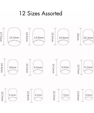 24pcs French Tip Short Stick on Nails | Square Press on Nails | Removable Glue-on Fake Nails for Women and Girls | Nail Art Accessories - Buy Online on GoSupps.com