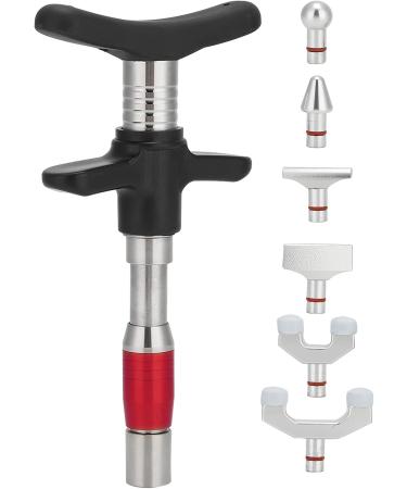 Portable Manual Chiropractor with 6 Massage Heads Durable & Comfortable Back Massager (Red) for Ultimate Relaxation - Buy Online on GoSupps.com