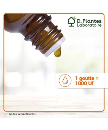 D.PLANTES - Vitamin D3 1000 IU - Food Supplement - Immunity Normal Bone - Boost in Life D - From Lanolin - 20 ml - Buy Online on GoSupps.com