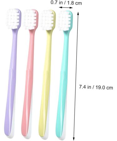 Mobestech 4-Piece Soft Cotton Toothbrush Set Wide Box Gentle Fur for Men | International Shipping - Buy Online on GoSupps.com